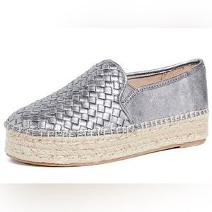 Sam Edelman Catherine Woven Metallic Platform Espadrilles
